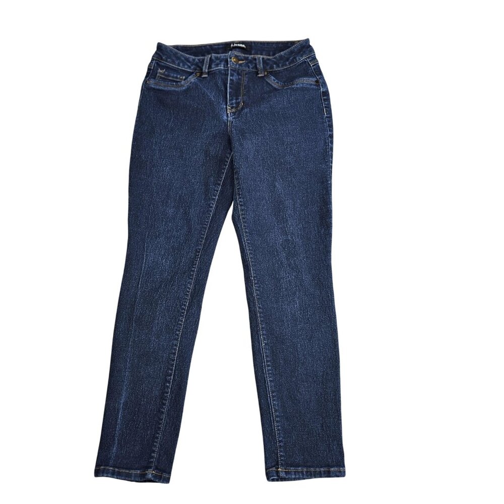 D. Jeans Skinny Jeans Womens 6 Blue Dark Wash Mid Rise Stretch Denim Casual